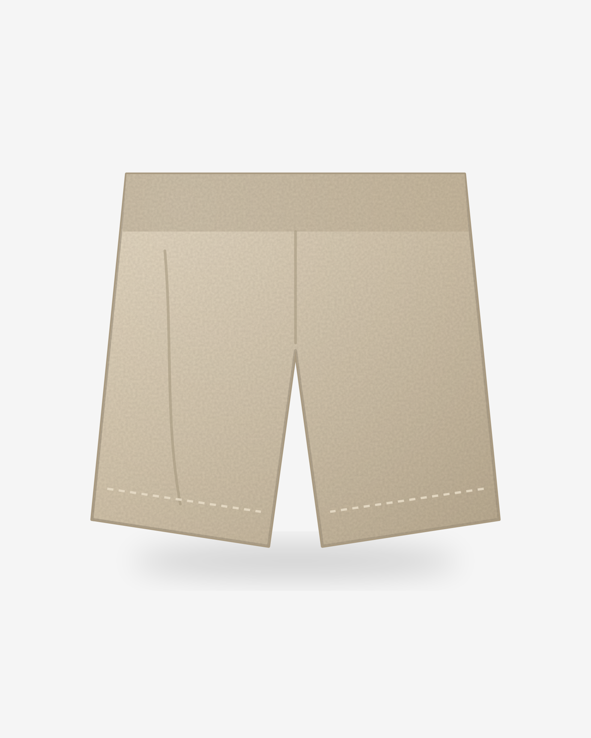 Short deportivo beige